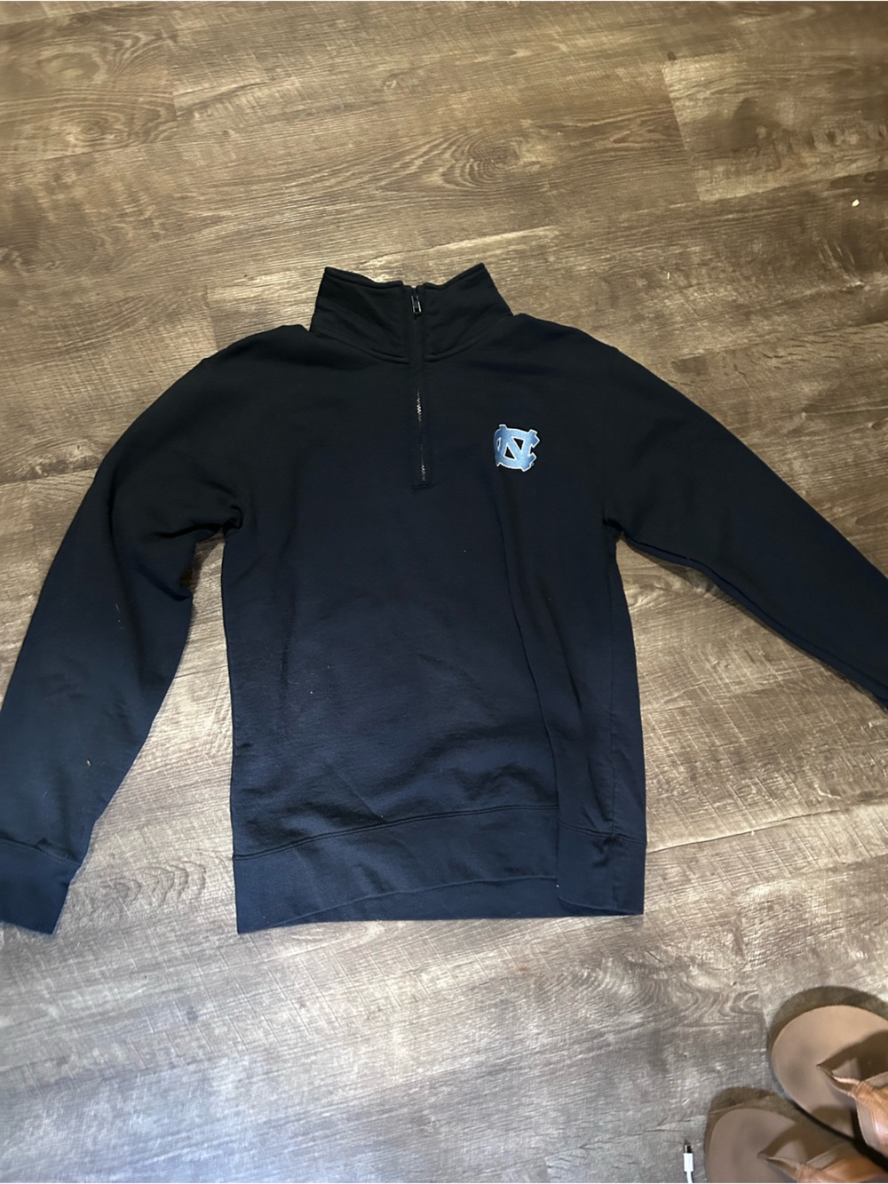 Champion Kids Navy Half-Zip Pullover with Light Blue Logo